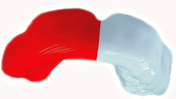 спортивная капа для зубов - сочетание любых двух цветов